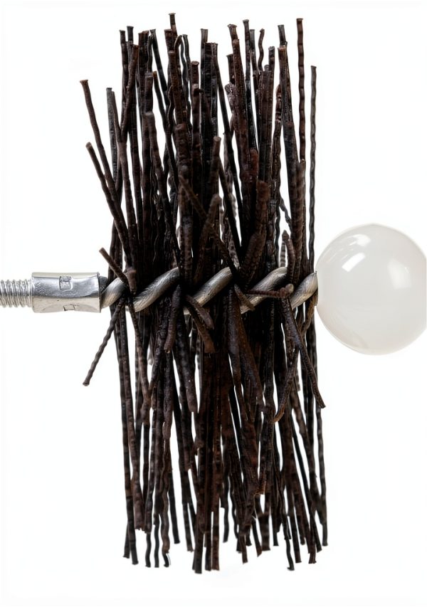 Rutland Pellet Stove Brush Nylon Bristles 4 Inch Black-1