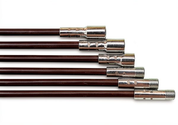 Rutland Fiberglass Chimney Brush Rod Kit Reusable 18 Feet-1