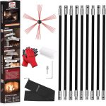 Cleancraft Chimney Brush Kit Flexible Nylon Rods Sturdy-0