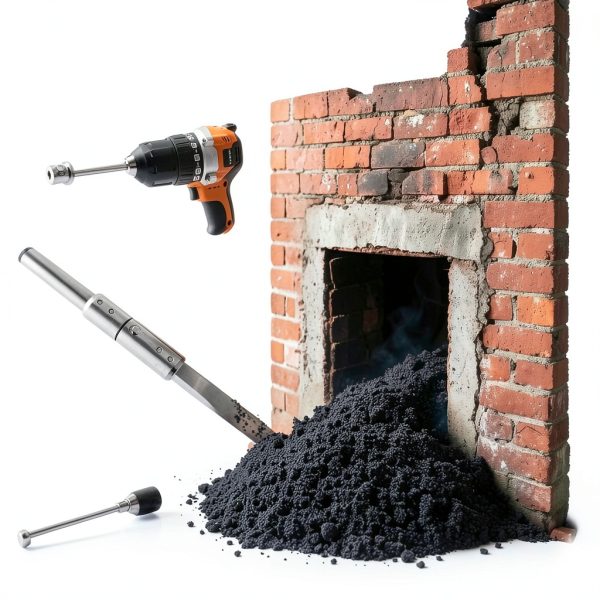 Bluesea Chimney Sweep Kit Nylon Brush Extendable Rods-3