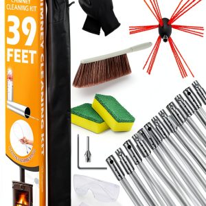 Sealegend Chimney Brush Kit Flexible Nylon Fireplace-0