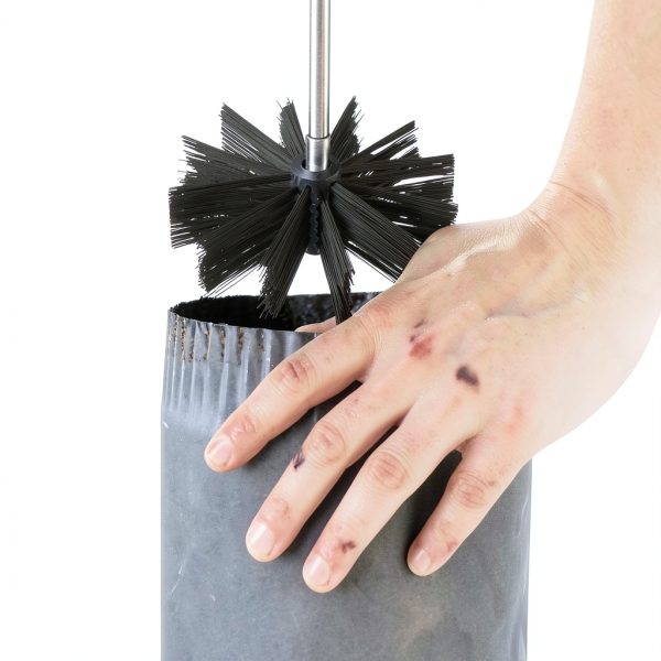DOITOOL Chimney Brush Flexible Rods Black Acacia Handle-7