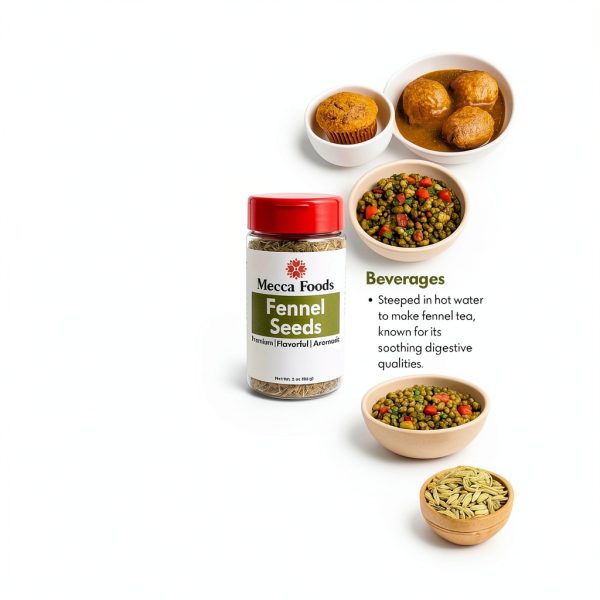 Mecca Foods Fennel Seeds Premium Indian Culinary Digestive-3