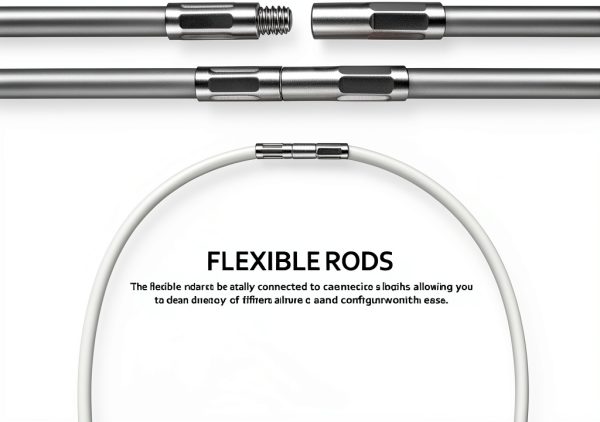 DOITOOL Chimney Brush Flexible Rods Black Acacia Handle-4
