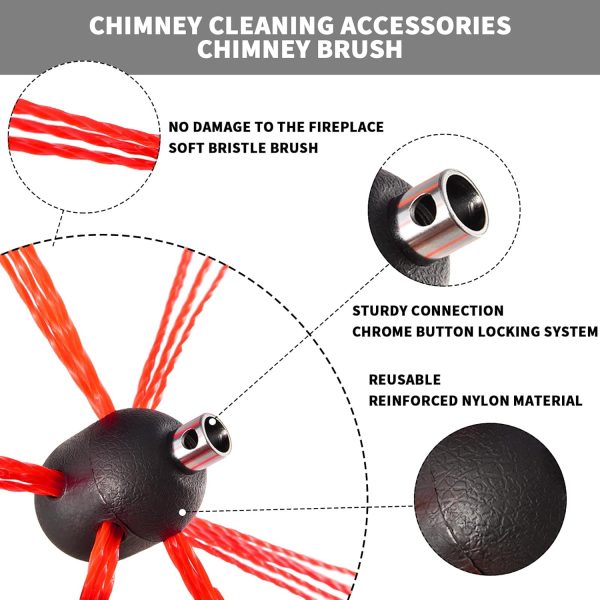 Bluesea Chimney Brush Durable Nylon Efficient Cleaning-2
