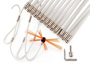 HOXHA Chimney Cleaning Kit Nylon Rods Extendable 20ft-0