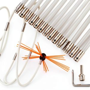 HOXHA Chimney Cleaning Kit Nylon Rods Extendable 20ft-0