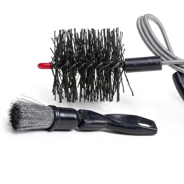 FryOilSaver Pellet Stove Chimney Cleaning Kit Nylon Bristles-4