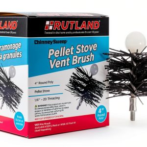 Rutland Pellet Stove Brush Nylon Bristles 4 Inch Black-0
