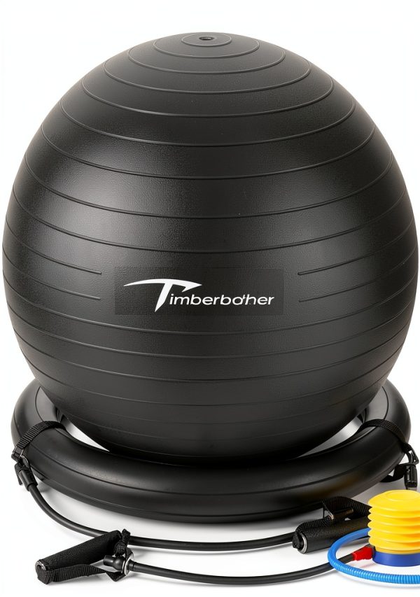 Timberbrother Exercise Ball 65cm PVC Anti Burst-0