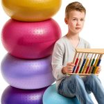 Meooeck Inflatable Yoga Ball Chair Kids PVC Donut Seat 19.69 Inch-0