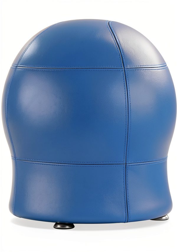 Safco Zenergy Ball Chair Blue Vinyl Adjustable-0