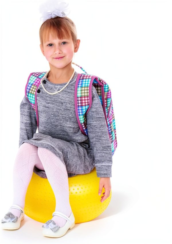 Meooeck Inflatable Yoga Ball Chair Kids PVC Donut Seat 19.69 Inch-3