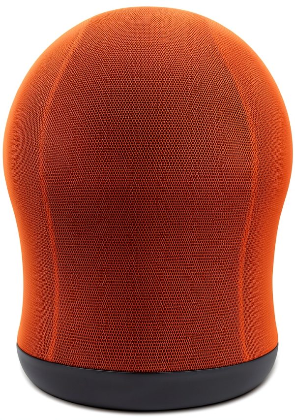 Safco Orange Mesh Swivel Ball Chair Office Furniture-0