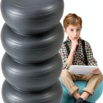 Yoga Ball Chair Lewtemi Blue PVC Seating-0