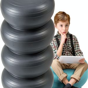 Yoga Ball Chair Lewtemi Blue PVC Seating-0