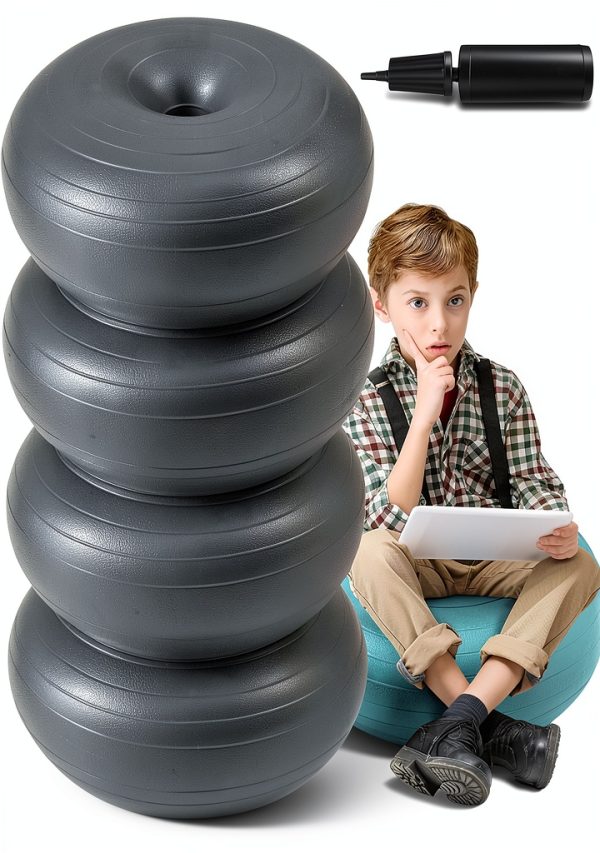 Yoga Ball Chair Lewtemi Blue PVC Seating-0