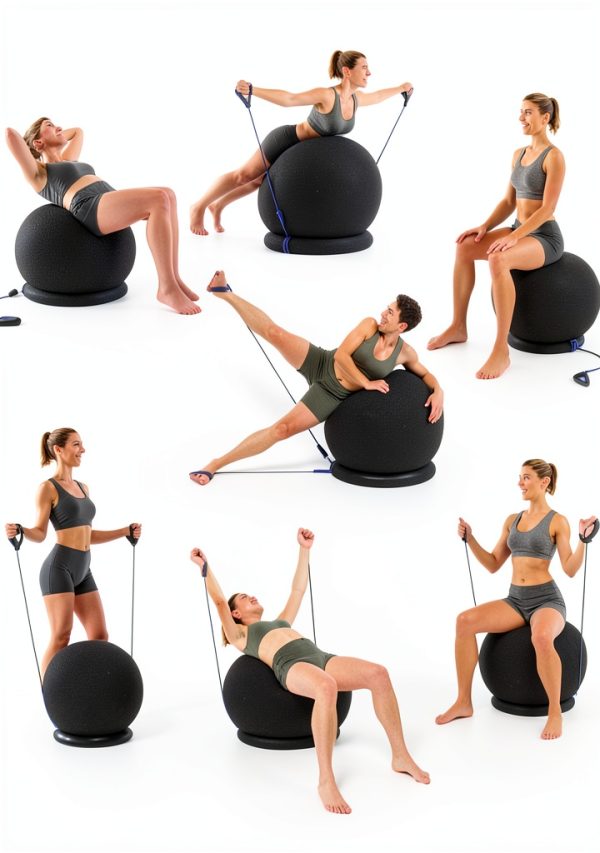 Timberbrother Exercise Ball 65cm PVC Anti Burst-6