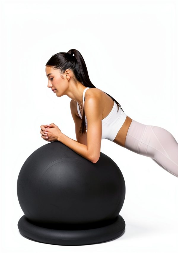 YOTTOY Yoga Ball Chair Black 23‑26in Exercise Seat Anti‑Burst-2