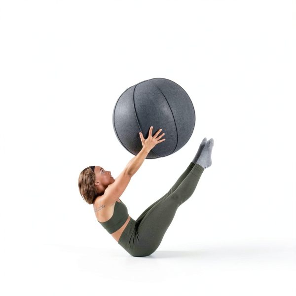 Yoga Ball Office Chair LifeSpan Fitness Charcoal Felt 25 Inch-5