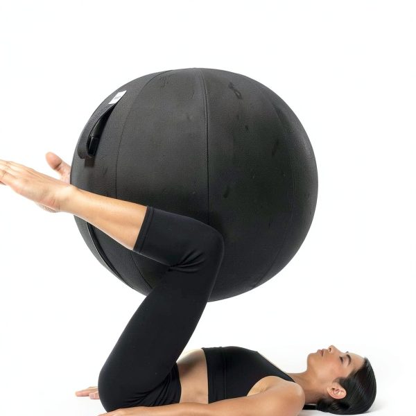 Backerz Exercise Ball Chair 25.5 Inch Linen Cover – Core Support-3