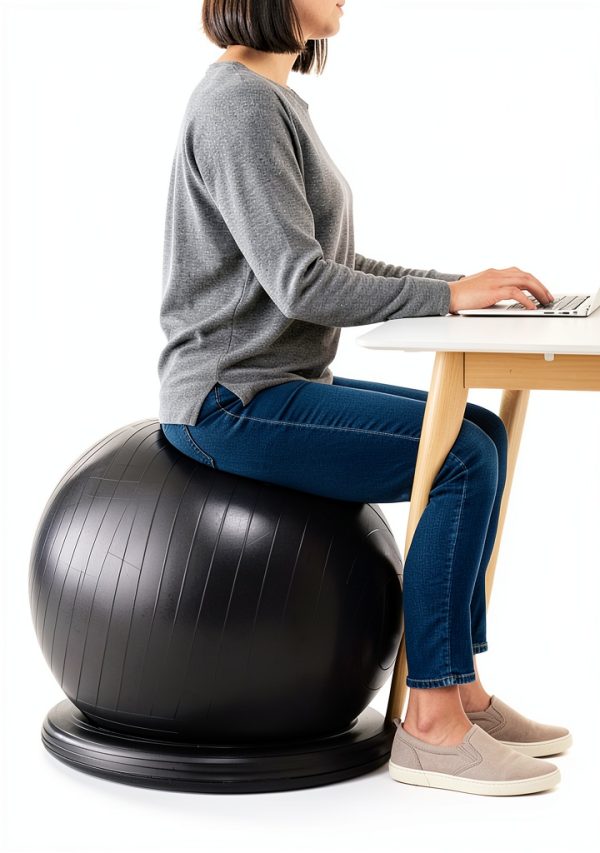 Trideer Yoga Ball Chair Anti Burst Inflatable Seat L XL Colors-4
