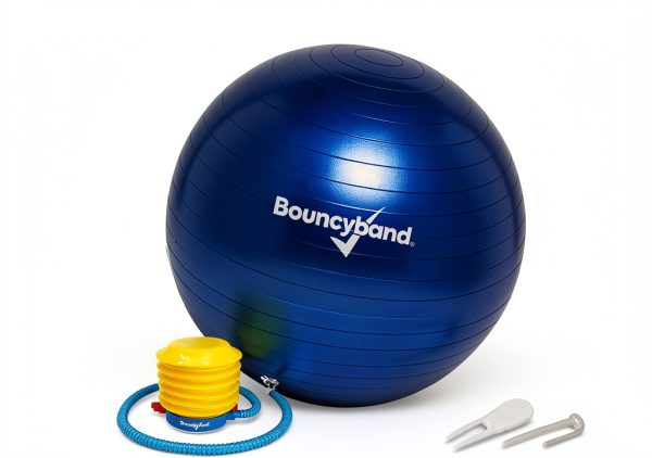 Bouncy Bands Weighted Balance Ball Small Dark Blue Exercise Chair-7