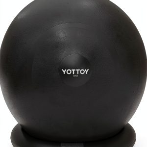 YOTTOY Yoga Ball Chair Black 23‑26in Exercise Seat Anti‑Burst-0