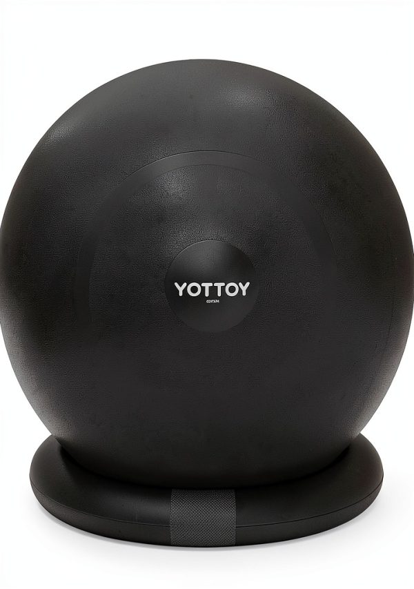 YOTTOY Yoga Ball Chair Black 23‑26in Exercise Seat Anti‑Burst-0