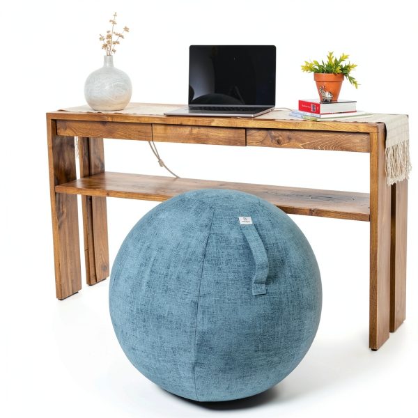ProBody Pilates Azure Exercise Ball Chair 24 Inch Silicone Fitness-2