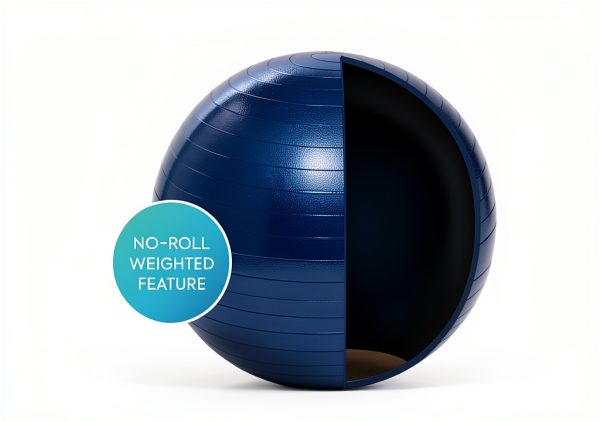 Bouncy Bands Weighted Balance Ball Small Dark Blue Exercise Chair-6