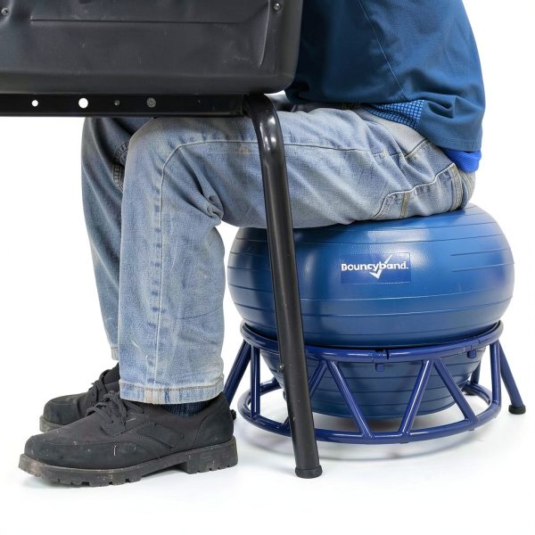 Bouncy Bands Kids Stability Chair Blue Balance Base 20in Height-3
