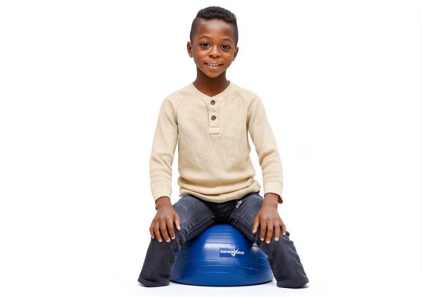 Bouncy Bands Kids Stability Chair Blue Balance Base 20in Height-5
