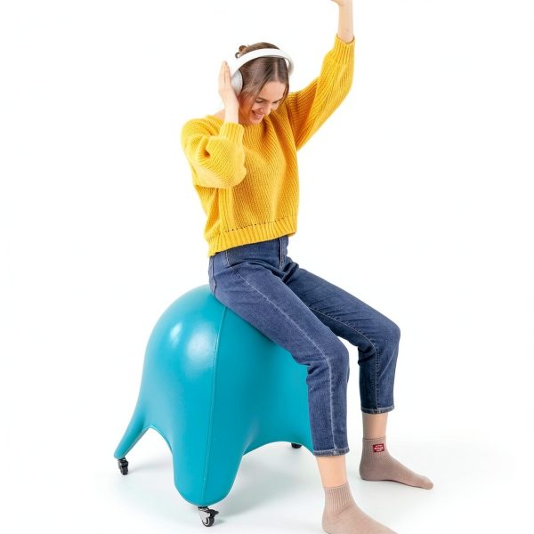 Starfish Ball Chair ENOVI Deepspace Grey Office Seat with Wheels-1
