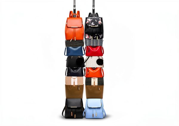 IZUS Bag Organizer Holder Purse Hanger 20 Hook Door Mount Black-6