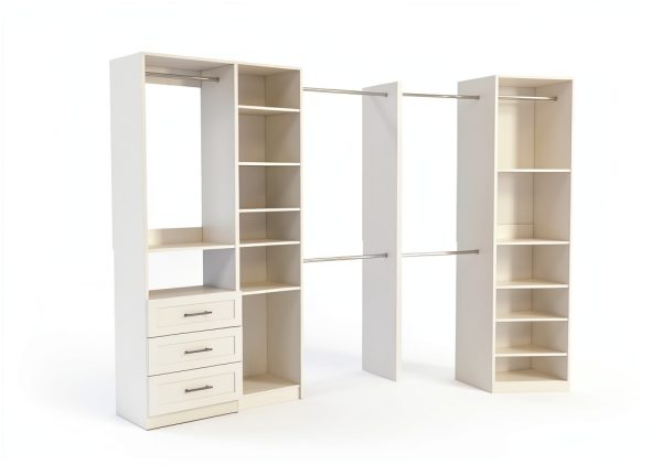 Closet System 4-Set Organizer by Vomavex with 6 Drawers and 8 Rods-3