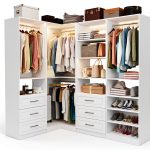 Closet System 4-Set Organizer by Vomavex with 6 Drawers and 8 Rods-0