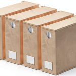 SpaceAid Bed Sheet Organizer 4 Pack Beige Storage for Queen & King-0