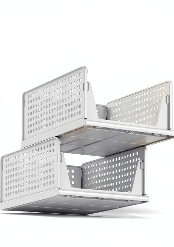 Closet Organizer Pinkpum 6 Pack Stackable Plastic Drawer Bins White-5