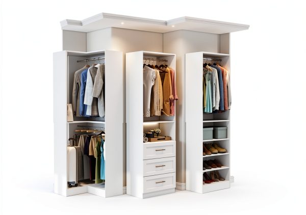 Closet System 4-Set Organizer by Vomavex with 6 Drawers and 8 Rods-4