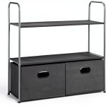 Closet Storage Organizer Amazon Basics 3 Shelves 2 Drawers 32.7x12.2-0