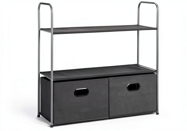 Closet Storage Organizer Amazon Basics 3 Shelves 2 Drawers 32.7x12.2-0