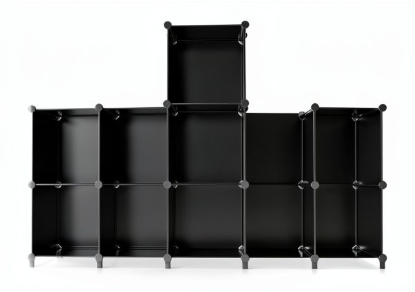 Closet Organizer HOMIDEC 9 Cube Storage Organizer Black Large Portable-2